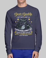 Load image into Gallery viewer, Gift From Bump To Daddy You're My Hero Already Happy Father's Day Unisex Long Sleeve
