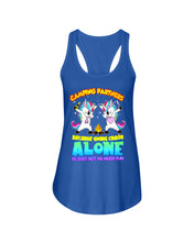 Load image into Gallery viewer, Camping Partners Because Going Crazy Alone Is Just Not As Much Fun Ladies Flowy Tank
