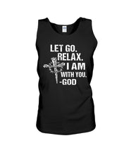 Load image into Gallery viewer, Let You Relax I Am With You Gray Background Unisex Tank Top
