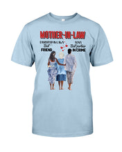 Load image into Gallery viewer, Daughter In Law's Best Friend Son's Best Partner In Crime Gift For Mom In Law Guys Tee
