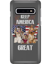 Load image into Gallery viewer, Keep America Great Yorkshire Terrier Gift For Dog Lovers Phone case
