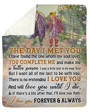 Load image into Gallery viewer, Garden Will Love You Until I Die Gift For Wife Sherpa Blanket
