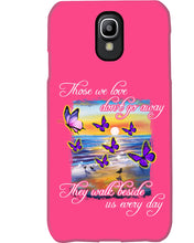 Load image into Gallery viewer, Butterfly Sunset On Beach Those We Love Don't Go Away Gift For Lover Phone case
