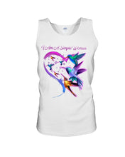Load image into Gallery viewer, Hummingbirds Heart Shaped I Am A Simple Woman Gift For Mom Unisex Tank Top
