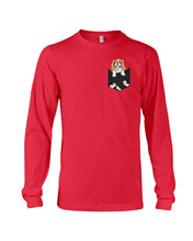 Load image into Gallery viewer, Cavalier King Charles Spaniel In Pocket - Dogs Lovers Gift Unisex Long Sleeve
