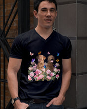 Load image into Gallery viewer, Gift For Dog LoversChesapeake Bay Retriever With Peonies Guys V-Neck
