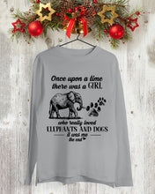 Load image into Gallery viewer, A Girl Really Loved Elephants And Dogs  Special Custom Design Unisex Long Sleeve
