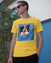 Load image into Gallery viewer, Border Collie In Denim Pocket Gift For Dog Lovers Guys Tee
