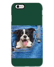 Load image into Gallery viewer, Border Collie In Denim Pocket Gift For Dog Lovers Phone case
