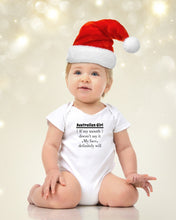 Load image into Gallery viewer, Australian  Girl My Face Definitely Will Say It For Personalized Nation Gift Baby Onesie
