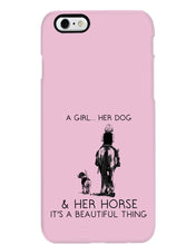 Load image into Gallery viewer, A Girl Her Dog Her Horse It's A Beautiful Thing Phone case
