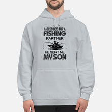 Load image into Gallery viewer, God Sent Me My Son As A Fishing Partner   Special Custom Design Hoodie
