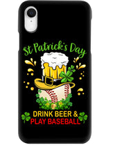 Load image into Gallery viewer, Baseball Drink Beer Day St Patrick's Day Gift For Baseball Lovers Phone case
