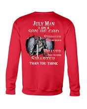 Load image into Gallery viewer, July Man Son Of God Birthday Meaningful Gift For Men Sweatshirt
