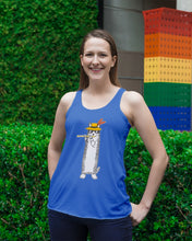 Load image into Gallery viewer, Cat Plays Flute Special Custom Design For Music Lovers Ladies Flowy Tank
