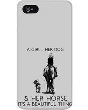 Load image into Gallery viewer, A Girl Her Dog Her Horse It's A Beautiful Thing Phone case
