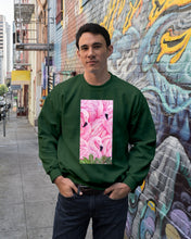 Load image into Gallery viewer, Beautiful Flamingo And Feather Gift For Flamingo Lovers Sweatshirt
