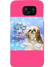 Load image into Gallery viewer, Angels And Shih Tzu Are Not Different Gift For Dog Lovers Phone case

