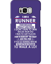 Load image into Gallery viewer, I Am A Runner I Run Because I Really Like Food Custom Design Phone case
