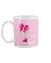 Load image into Gallery viewer, Faith Butterfly Breast Cancer Awareness Custom Design Mug
