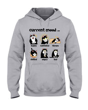 Load image into Gallery viewer, Current Black Cat's Mood Gift For Cat Lovers Hoodie
