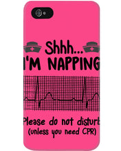 Load image into Gallery viewer, Cute Coffee Cup Shh I’m Napping Please Do Not Disturb Gift For Nurse Phone case
