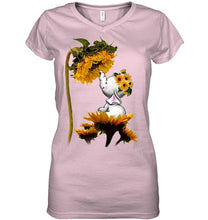 Load image into Gallery viewer, Elephant Sunflower Special Custom Design For Cute Girls Ladies V-Neck
