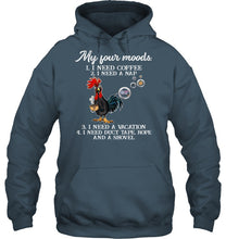Load image into Gallery viewer, I Need Coffee A Nap A Vacation Duct Tape Hope And A Showel Hoodie
