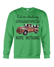 Load image into Gallery viewer, Let Me Check My Giveashitometer Nope Nothing   Special Custom Design Sweatshirt
