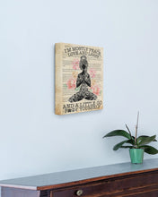 Load image into Gallery viewer, I'm Mostly Peace Love And Light Yoga Gift For Yoga Lovers Matte Canvas
