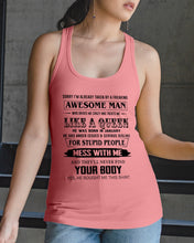 Load image into Gallery viewer, I'm Already Taken By January Freaking Awesome Man For Birthday Gift Ladies Flowy Tank

