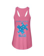 Load image into Gallery viewer, In April We Wear Blue Autism Awareness Special Custom Design Ladies Flowy Tank
