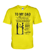 Load image into Gallery viewer, Giving For  Dad Let You Know You're Appreciated  Custom Design Guys V-Neck
