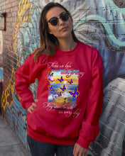 Load image into Gallery viewer, Butterfly Sunset On Beach Those We Love Don't Go Away Gift For Lover Sweatshirt
