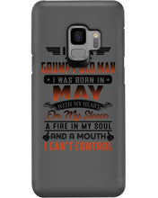 Load image into Gallery viewer, I'm A Grumpy Old Man I Was Born In May With My Heart Phone case
