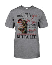Load image into Gallery viewer, I'm Daughter Of God I Was Born In May My Scars Tell A Story Guys Tee
