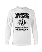 Load image into Gallery viewer, Grandma And Grandson A Bond That Can't Be Broken Custom Design Unisex Long Sleeve
