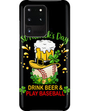 Load image into Gallery viewer, Baseball Drink Beer Day St Patrick's Day Gift For Baseball Lovers Phone case
