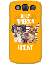 Load image into Gallery viewer, Keep America Great Yorkshire Terrier Gift For Dog Lovers Phone case
