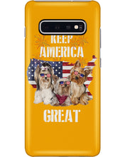 Load image into Gallery viewer, Keep America Great Yorkshire Terrier Gift For Dog Lovers Phone case
