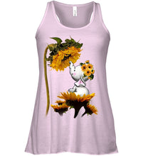 Load image into Gallery viewer, Elephant Sunflower Special Custom Design For Cute Girls Ladies Flowy Tank

