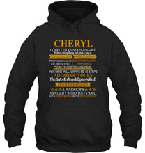 Load image into Gallery viewer, Cheryl Custom Name Gift A Warrior's Mentality With A Poet's Soul Hoodie
