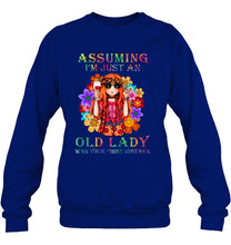 Load image into Gallery viewer, I Am Just An Old Lady Was Your First Mistake Hippie Sweatshirt
