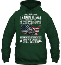 Load image into Gallery viewer, I Am A US Marine Veteran If America Needed Me Gift Hoodie
