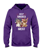 Load image into Gallery viewer, Keep America Great Yorkshire Terrier Gift For Dog Lovers Hoodie
