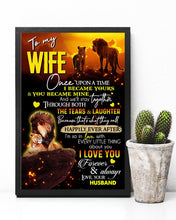 Load image into Gallery viewer, Husband Gift For Wife I Love You Forever And Always Vertical Poster
