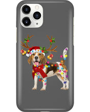 Load image into Gallery viewer, Beagle Gorgeous Reindeer Xmas Lights Gift For Dog Lovers Phone case
