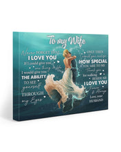 Load image into Gallery viewer, A Kiss Husband Gift For Wife Never Forget That I Love You Matte Canvas
