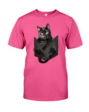 Load image into Gallery viewer, Cat In Your Front Pocket Perfect Gift For Friends Who Loves Cat Guys Tee

