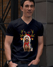 Load image into Gallery viewer, Australian Terrier Gorgeous Reindeer Christmas Gift For Dog Lovers Guys V-Neck
